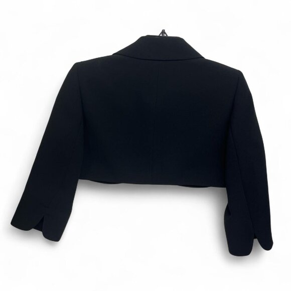 Tahari #black dressy crop #blazer women’s size 6 with 3/4sleeve - Picture 2 of 8